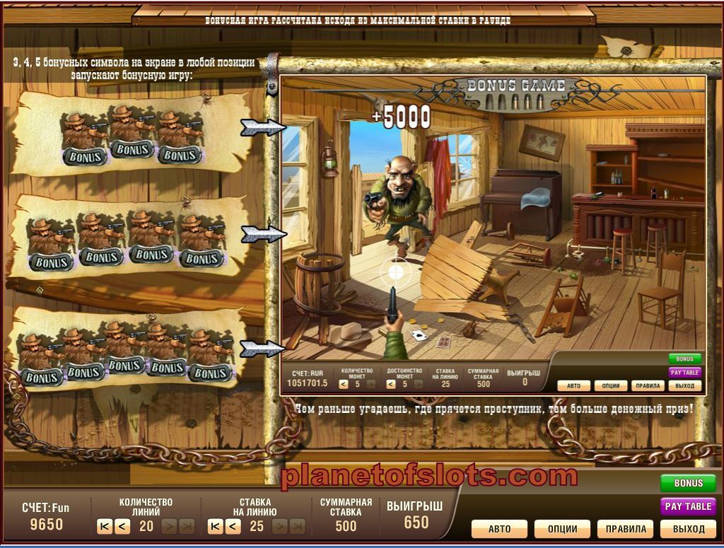 Игровые автоматы Wild West Unique казино - правила и описание