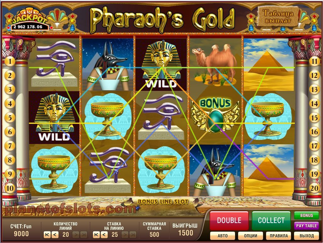 Игровой автомат Золото Фараонов - правила слота в казино